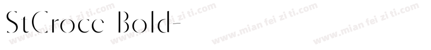 StCroce Bold字体转换